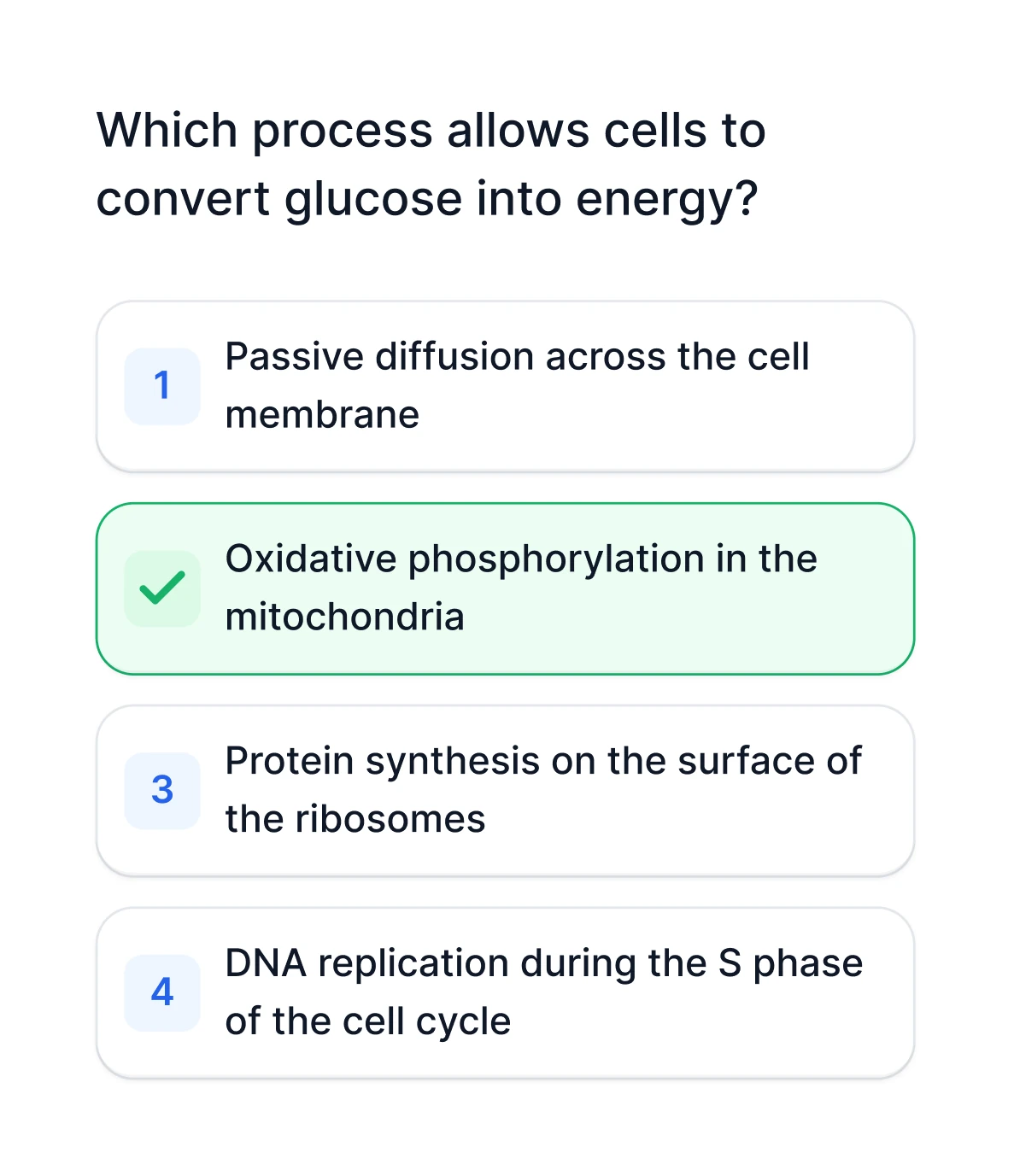 Quiz interface showing multiple choice questions